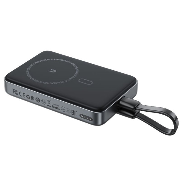 Фото - Батарея мобільна AceFast M10-10000 PD30W magnetic wireless charging power bank with cable Black (6974316283300)