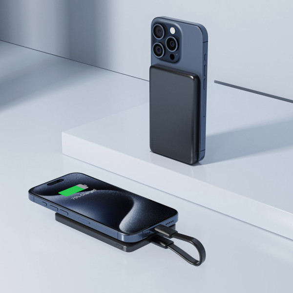 Фото - Батарея мобільна AceFast Magnetic Wireless 5000mAh 18W PD (6974316283386)