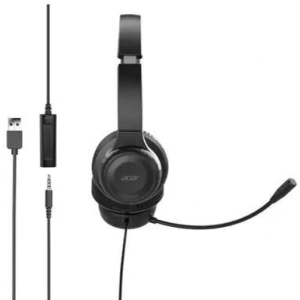 Фото - Гарнітура дротова Acer AHW154 Black (GP.HDS11.02D)