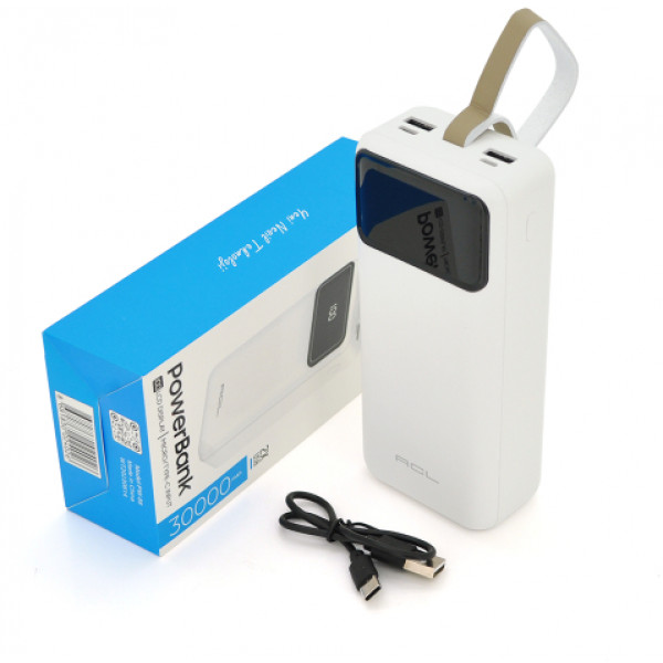 Фото - Батарея мобільна ACL PW-88 30000mAh, TypeC + Micro, White