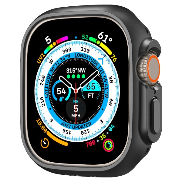 Фото - Чехол-бампер для смарт-часов Spigen for Apple Watch Ultra (49mm) Thin Fit Black (ACS05458)