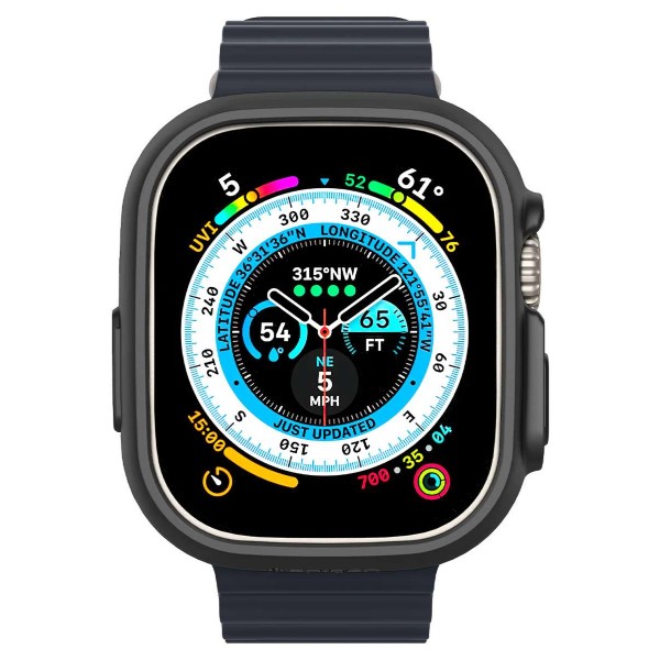 Фото - Чехол-бампер для смарт-часов Spigen for Apple Watch Ultra (49mm) Thin Fit Black (ACS05458) Фото - Чехол-бампер для смарт-часов Spigen for Apple Watch Ultra (49mm) Thin Fit Black (ACS05458)