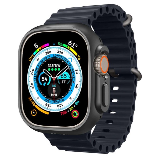 Фото - Чехол-бампер для смарт-часов Spigen for Apple Watch Ultra (49mm) Thin Fit Black (ACS05458)