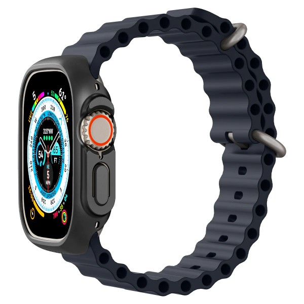 Фото - Чехол-бампер для смарт-часов Spigen for Apple Watch Ultra (49mm) Thin Fit Black (ACS05458)