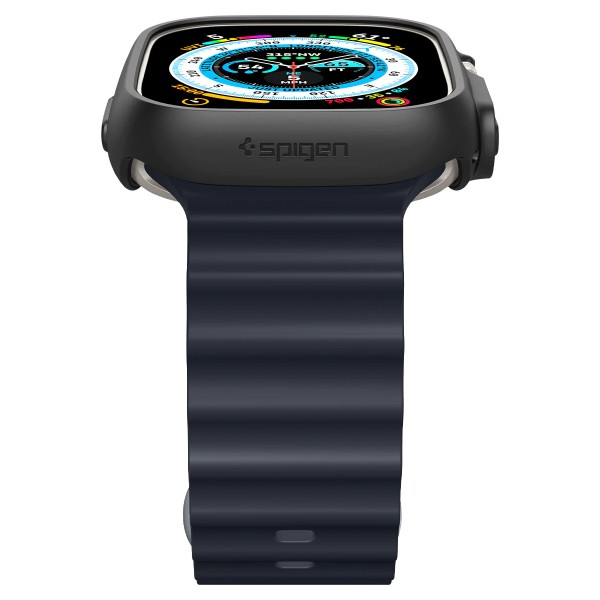 Фото - Чехол-бампер для смарт-часов Spigen for Apple Watch Ultra (49mm) Thin Fit Black (ACS05458)