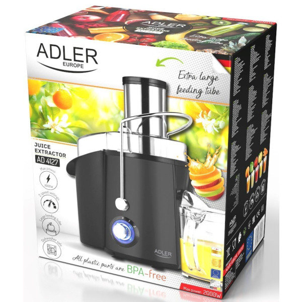 Фото - Соковитискач відцентровий Adler AD 4127 Black