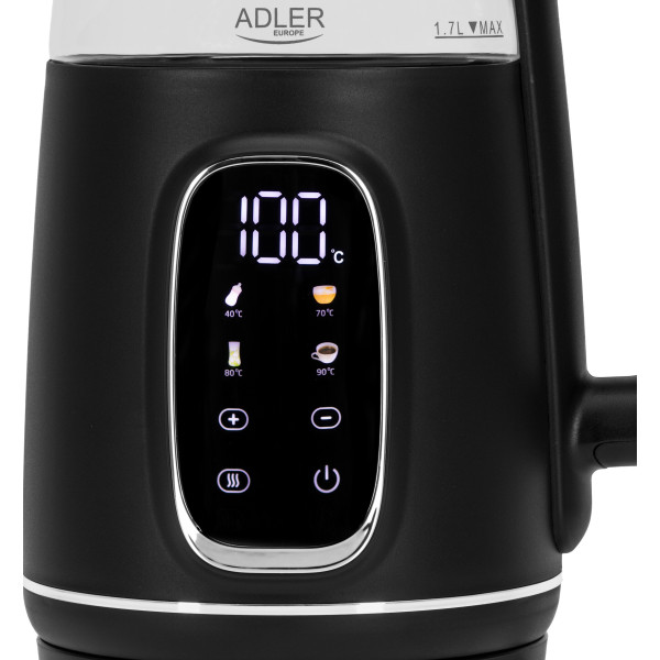 Фото - Электрический чайник Adler AD 1305 Black Silver