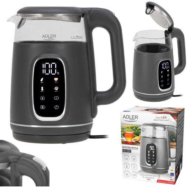 Фото - Электрический чайник Adler AD 1305 Grey