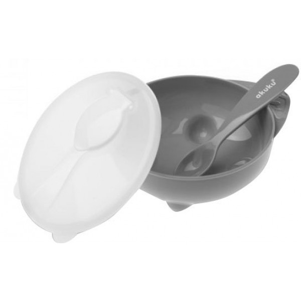 Фото - Тарілка для малюка Akuku Gray (A0425)