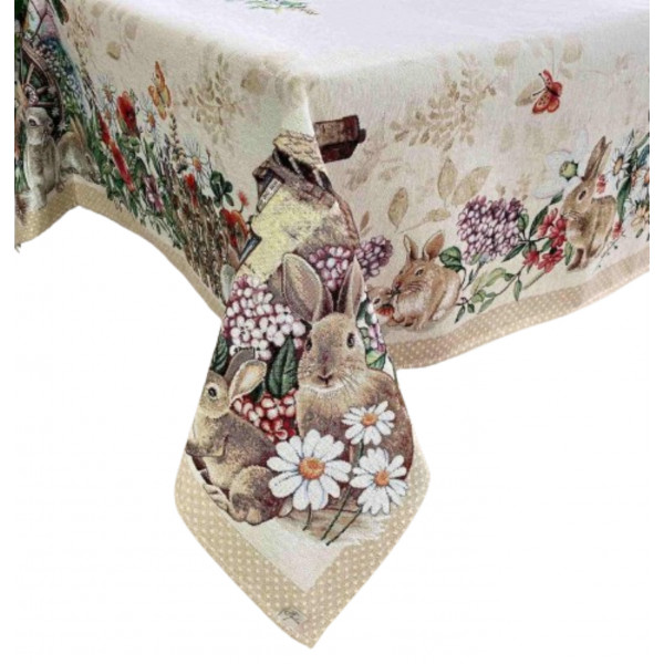 Фото - Скатерть прямоугольная Прованс Alicia 135х300 см (034295)