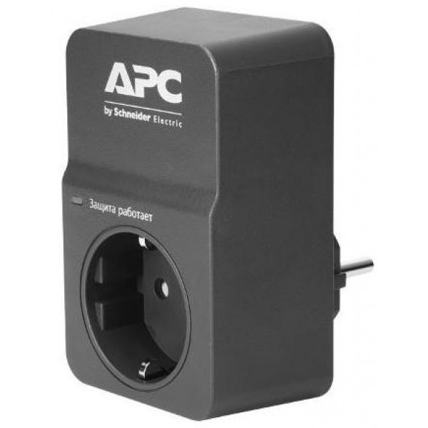 Фото - Сетевой фильтр APC Essential SurgeArrest 1 розетка Black (PM1WB-RS)