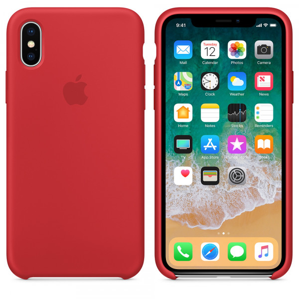 Фото - Чехол для смартфона Apple iPhone X Silicone Case - (PRODUCT)RED (MQT52ZM/A)
