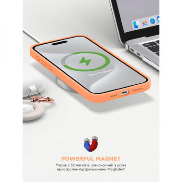 Фото - Чохол для смартфону Armorstandart ICON2 MagSafe for Apple iPhone 15 Pro Orange Sorbet (ARM72756)