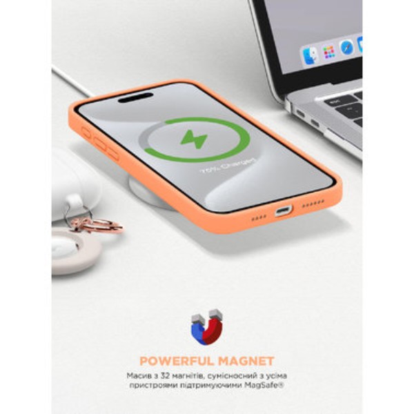 Фото - Чехол для смартфона Armorstandart ICON2 MagSafe for Apple iPhone 15 Pro Orange Sorbet (ARM72756)