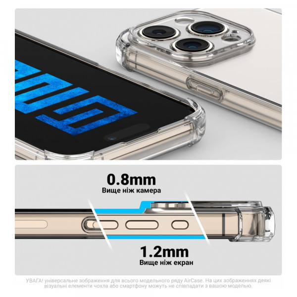 Фото - Чохол для смартфону Armorstandart Air Force for Apple iPhone 16 Pro Camera cover Clear (ARM78502)