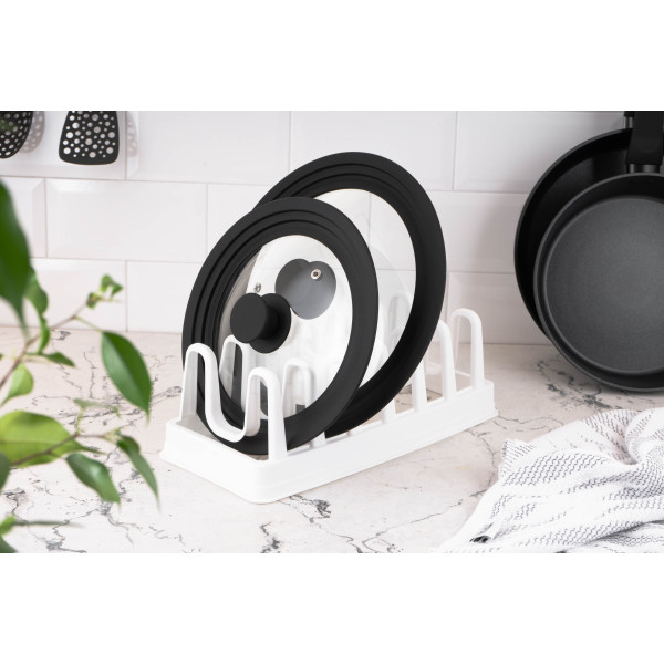 Фото - Підставка для кухонного приладдя Ardesto для кришок 35x15.2x11.7 White (AR4035L)