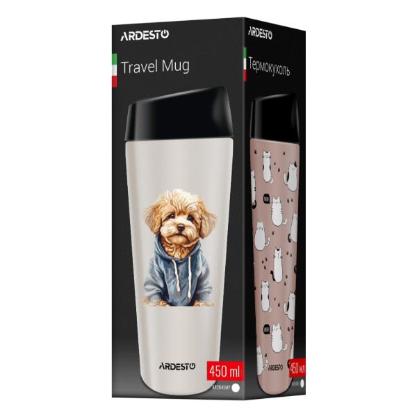 Фото - Термокружка ARDESTO Coffee Time Maltipoo 450 мл (AR2645MP)