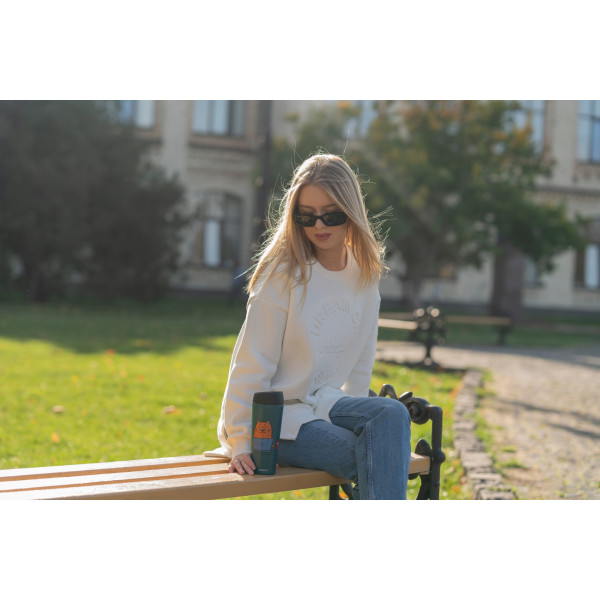 Фото - Термокружка Ardesto Coffee Time Red Cat 450 мл Blue (AR2645CG)