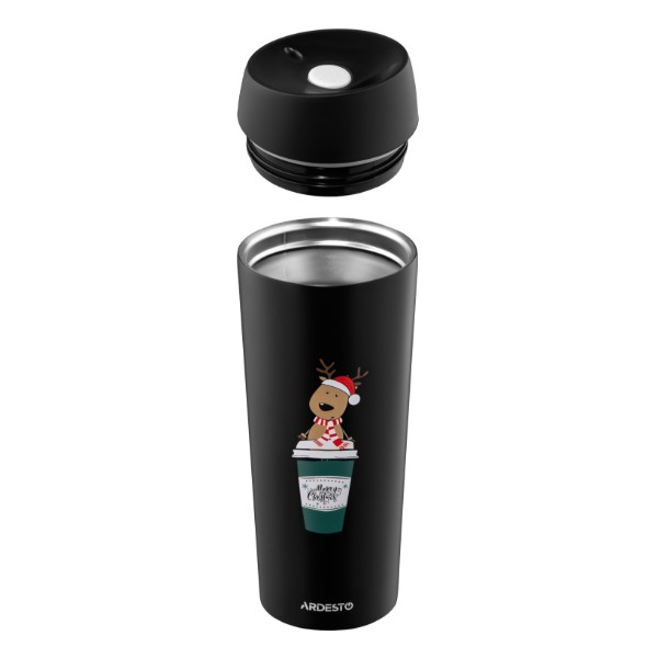 Фото - Термокружка ARDESTO Coffee Time Reindeer 450 мл (AR2645RN)