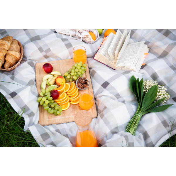 Фото - Плед односпальний Ardesto Fleece 130x160 см клітинка бежевий (ART0711PB)