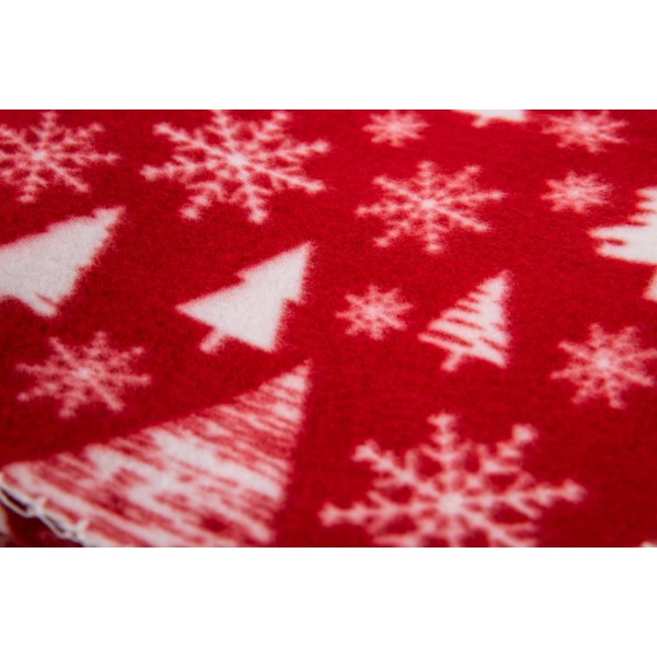 Фото - Плед односпальный ARDESTO Fleece 130x160 см заснеженные елки (ART0715PB)