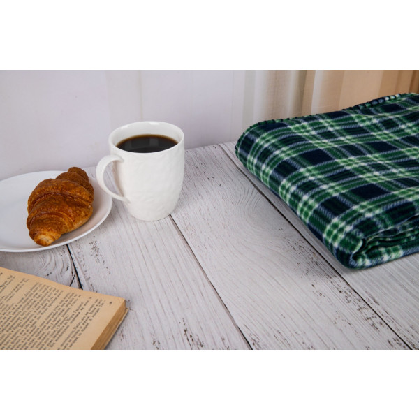 Фото - Плед односпальний Ardesto Fleece 130x160 см клітинка зелений (ART0718PB)