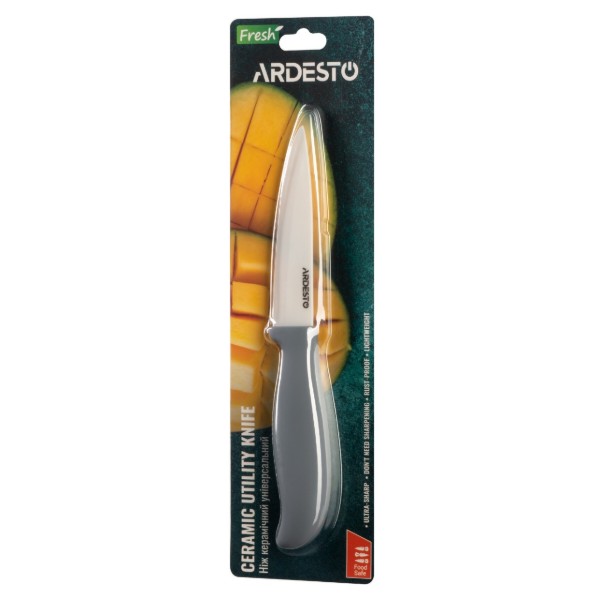 Фото - Ніж кухонний ARDESTO Fresh 20.5 см Gray (AR2120CG)