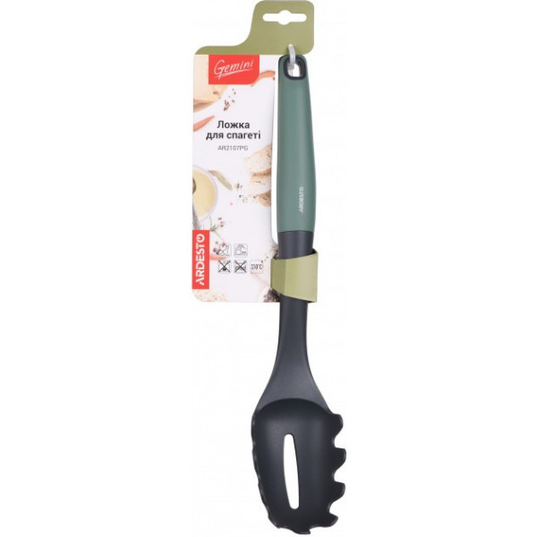 Фото - Ложка для спагетти ARDESTO Gemini Gray/Green (AR2107PG)