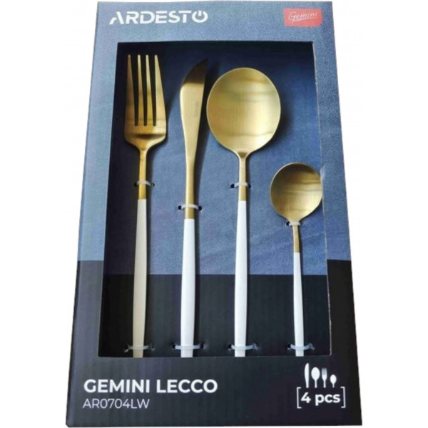 Фото - Набор столовых приборов Ardesto Gemini Lecco 4 пр. (AR0704LW)