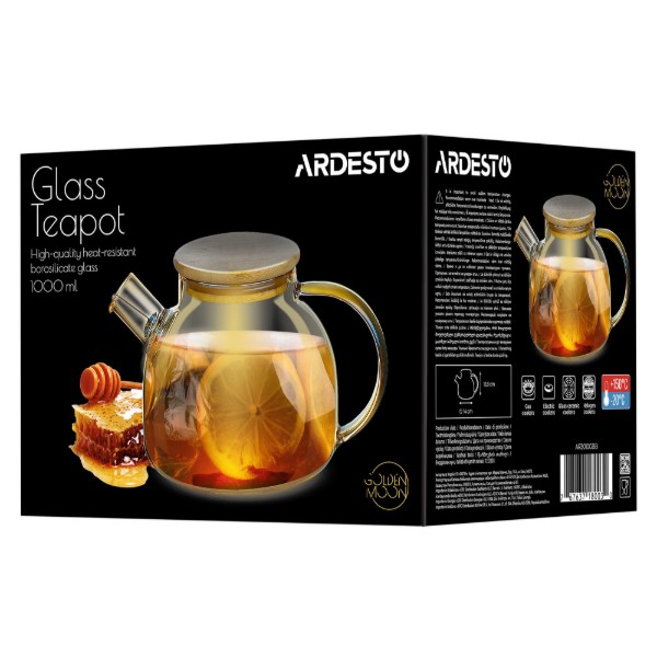 Фото - Чайник заварочный ARDESTO Golden Moon 1000 мл (AR3010GBB)