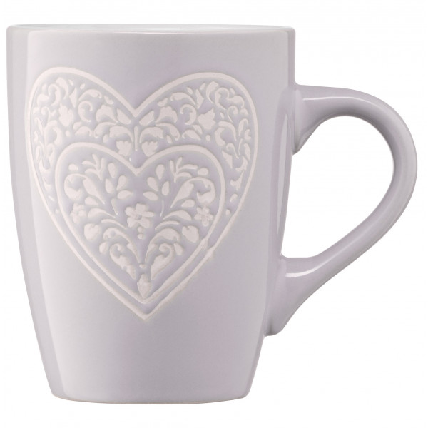 Фото - Чашка Ardesto Heart 330 мл Grey (AR3467GR)