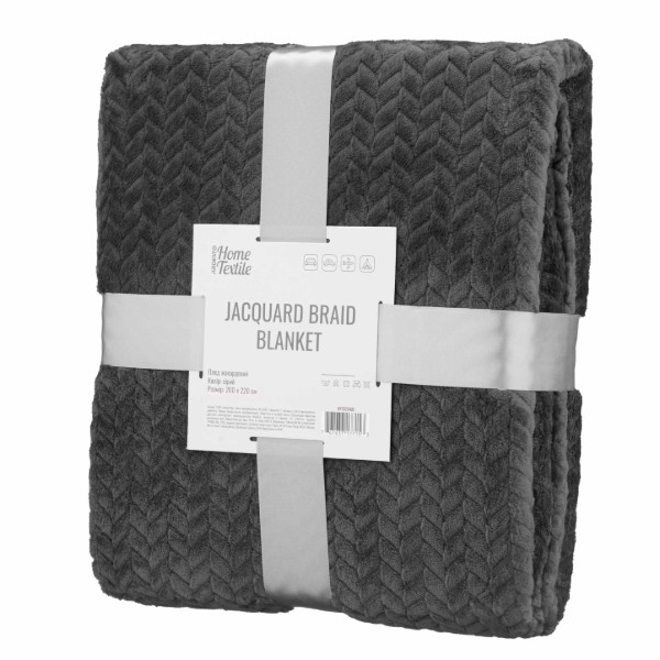 Фото - Плед євро Jacquard Braid 200х220 см (ART0204JB)