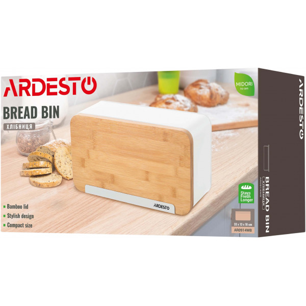 Фото - Хлібниця Ardesto Midori 33х13х18 см (AR0914WB)