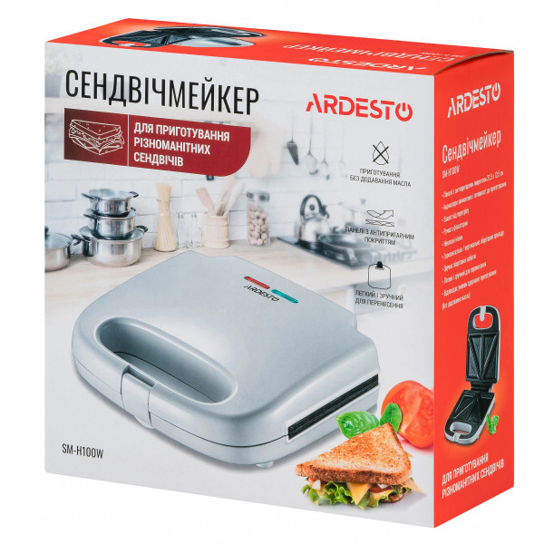 Фото - Бутербродниця Ardesto SM-H100W