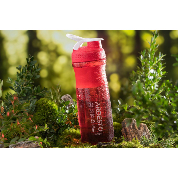 Фото - Бутылка для воды Ardesto Smart Bottle 1000 мл Red (AR2204TR)