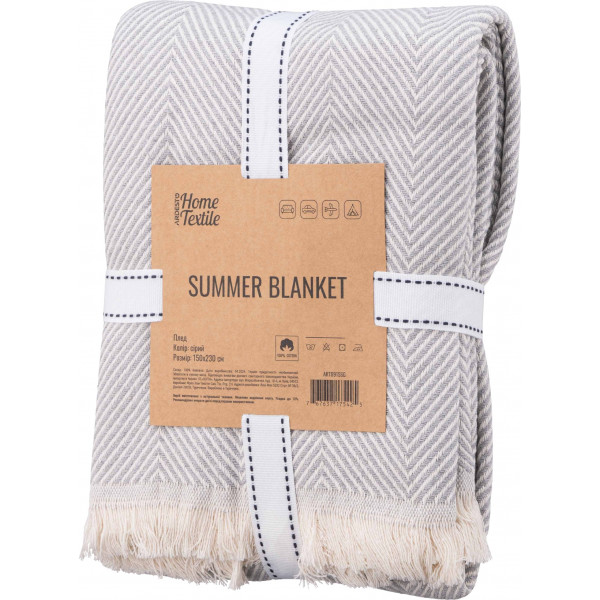 Фото - Плед полуторний Ardesto Summer 140х190 см (ART0915SG) Фото - Плед полуторний Ardesto Summer 140х190 см (ART0915SG)