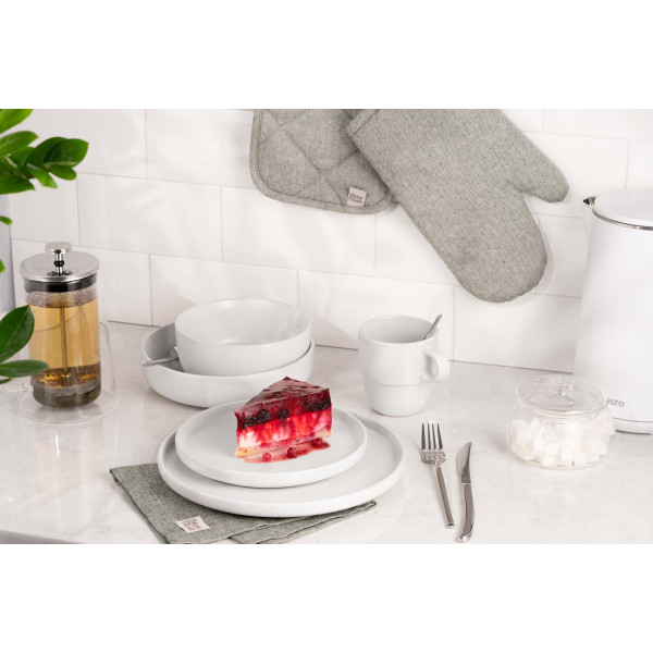 Фото - Тарілка десертна Ardesto Trento 20,5 см White (AR2920TW)