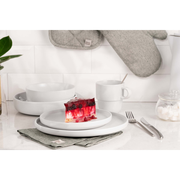 Фото - Тарілка десертна Ardesto Trento 20,5 см White (AR2920TW)
