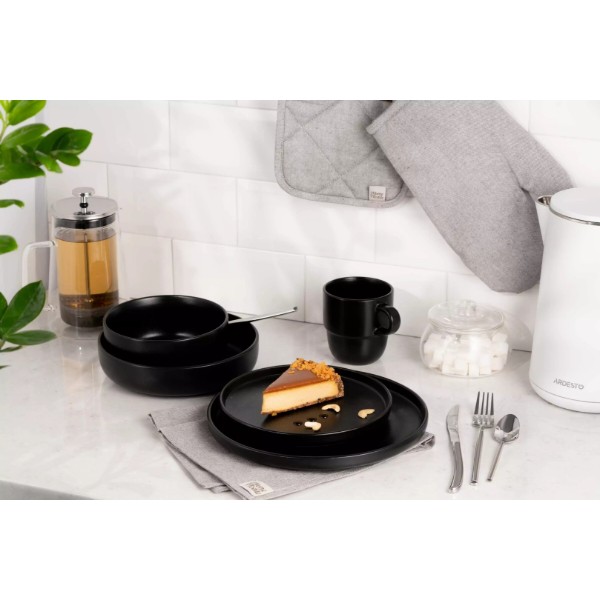 Фото - Тарілка супова ARDESTO Trento 21,5 см Black (AR2921TB)