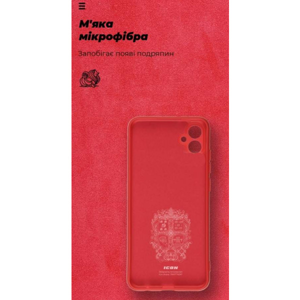 Фото - Чехол для смартфона Armorstandart Icon for Samsung Galaxy A04e SM-A042/M04 SM-M045/F04 SM-E045 Camera cover Red (ARM65141)