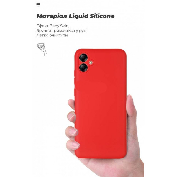 Фото - Чехол для смартфона Armorstandart Icon for Samsung Galaxy A04e SM-A042/M04 SM-M045/F04 SM-E045 Camera cover Red (ARM65141)