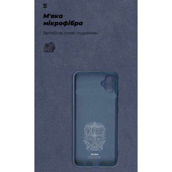 Фото - Чохол для смартфону Armorstandart Icon for Samsung Galaxy A04e SM-A042/M04 SM-M045/F04 SM-E045 Camera cover Dark Blue (ARM65142)
