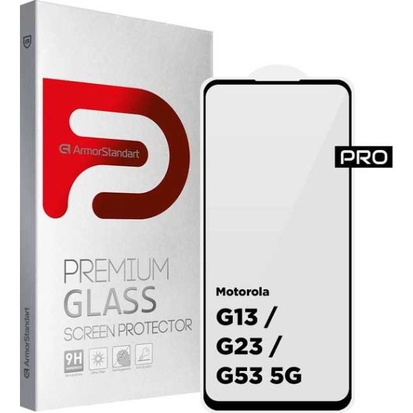 Фото - Защитное стекло для смартфона Armorstandart Pro for Motorola G13 / G23 / G53 5G Black (ARM66134) Фото - Защитное стекло для смартфона Armorstandart Pro for Motorola G13 / G23 / G53 5G Black (ARM66134)