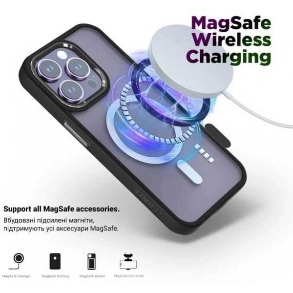 Фото - Чохол для смартфону Armorstandart Unit MagSafe for Apple iPhone 15 Pro Max Black (ARM69354)