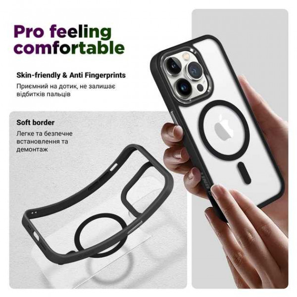 Фото - Чохол для смартфону Armorstandart Unit MagSafe for Apple iPhone 15 Pro Max Black (ARM69354)