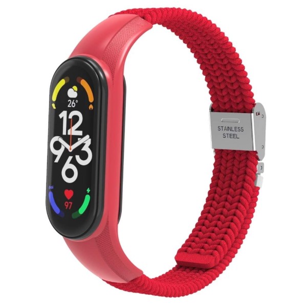 Фото - Ремешок для фитнес-браслета Armorstandart Braided Solo Loop for Xiaomi Mi Band 7/6/5/4 Red (ARM69907)