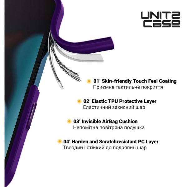 Фото - Чохол для смартфону Armorstandart UNIT2 for Apple iPhone 14 Pro Max Purple (ARM69962)