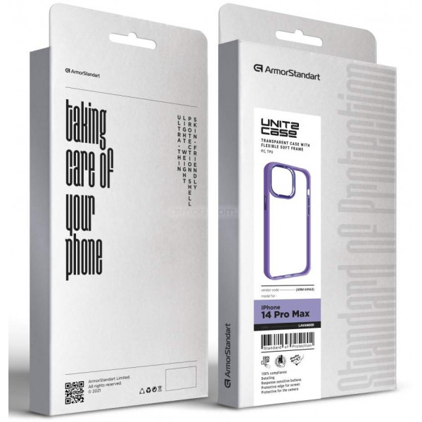 Фото - Чохол для смартфону Armorstandart UNIT2 for Apple iPhone 14 Pro Max Lavander (ARM69963)