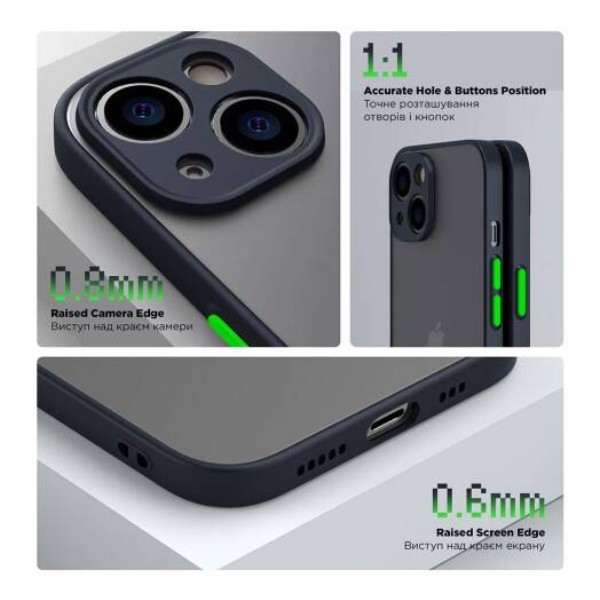 Фото - Чохол для смартфону Armorstandart Frosted Matte for OPPO A18 4G / A38 4G Navy Blue (ARM72404)