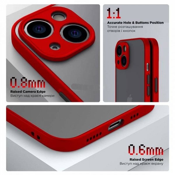 Фото - Чохол для смартфону Armorstandart Frosted Matte for Xiaomi Redmi 13C / Poco C65 Red (ARM72513)